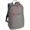 Rucsac maro, albastru, Everestus, RU06AN, poliester 600D, poliester 210T, piele ecologica, saculet si eticheta bagaj incluse