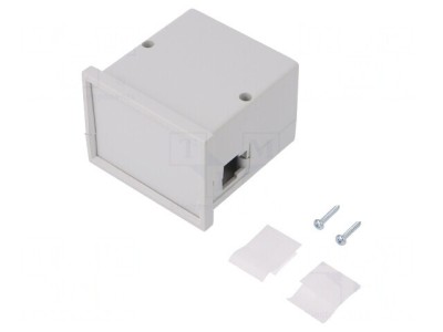Carcasă ABS gri 72x72x55mm cu răsucire foto
