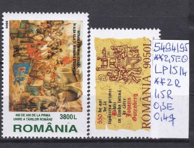 2000 Evenimente 2000 LP1514 MNH Pret 1,9+1 Lei foto