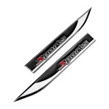 Set 2 embleme auto metalice SPORTS, reliefate 3D, dimensiune 14.6 x 1,8 cm, AVEX