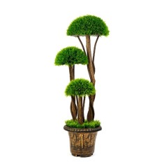 Decoratiune cu planta artificiala - Arbust Boxwood sferic - 90 cm Best CarHome