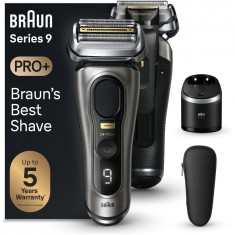 Aparat de ras electric Braun Series 9 PRO+ 9565cc, ProLift Trimmer, SensoFlex, AutoSense, Sonic Technology, 40.000 de actiuni de taiere, 5 elemente de