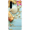 Husa silicon pentru Huawei P30 Pro, Blue Wood Seashells Sea Star