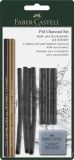 BLISTER SET 10 BUCATI PITT MONOCHROME CARBUNE FABER-CASTELL, Faber Castell