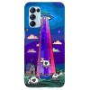 Husa compatibila cu Oppo Find X2 model Alien Cow, Silicon, TPU, Viceversa, Transparent, Carcasa