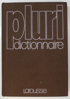 PLURI DICTIONNAIRE LAROUSSE , 1975 foto
