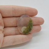 Cabochon agat moss indonezia 33x25x5mm c10