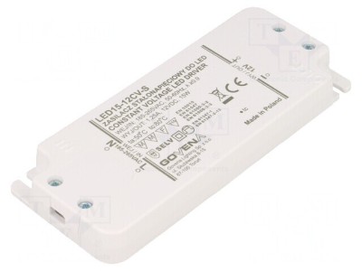 Alimentator LED 15W 12V 1.25A IP20 foto
