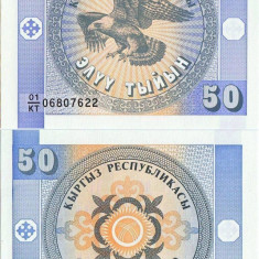 1993 , 50 tyiyn ( P-3b ) - Kirghizstan - stare UNC