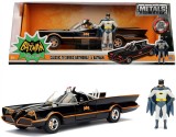 Masinuta Batmobil clasic 1966 cu figurina Batman, scara 1:24