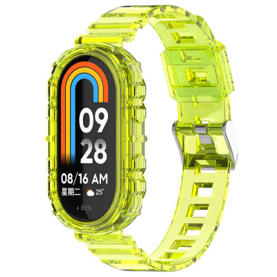 Curea pentru Xiaomi Mi Band 8 / 8 NFC - Techsuit Watchband (W017) - Yellow foto