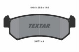 Set placute frana TEXTAR 2407101