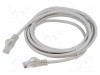 Cabluri patch U/UTP 6 litat Cu PVC gri 3m 26AWG GEMBIRD