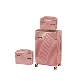 TraveLux Urban XIV set valize cu role roz somon
