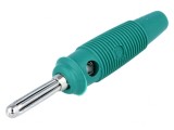 Mufă Banană Verde 4mm 30A 60VDC, HIRSCHMANN