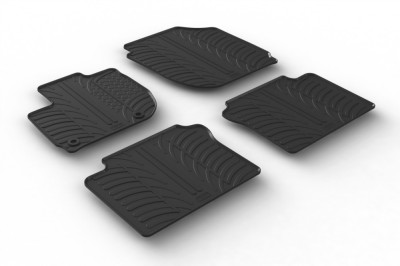 Set covorase auto din cauciuc Honda HR/Hybrid 12.2021, (Manual/ Automat), Negru, Gledring, 4 buc. foto