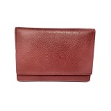 Cumpara ieftin Portofel dama, din piele naturala, magrot, Hassion Z001 red