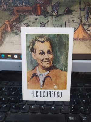 Alexandru Ciucurencu, pliant, text critic și picturi, circa 1970, 196 foto