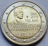 2 euro 2018 Luxemburg, Constitution of Luxembourg, unc, km#151, Europa
