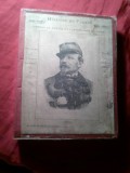 Cutia celor 100 Portrete - litografii cca 1900 - Istoria Frantei cu Personalitati Militare , Artistice , Savanti , Regi ,Navigatori dim.=18x13,5cm