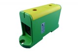 Clema terminala conexiune verde galben Cu-Al 240mm &sup2; montare pe sina DIN 35mm 380A (Al) 425A ( Cu), Pollmann