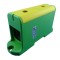 Clema terminala conexiune verde galben Cu-Al 240mm &sup2; montare pe sina DIN 35mm 380A (Al) 425A ( Cu)