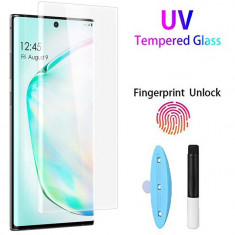 Folie sticla tempered glass nytroGel Samsung Galaxy Note 10 cu Gel Lichid si Lampa UV Clear foto