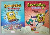 SPONGEBOB COMICS , AVENTURI MARINE TRAZNITE / AVENTURIERI MARINI , UNITI-VA ! de STEPHEN HIILLENBURG , VOLUMELE I - II , 2020-2021 , BENZI DESENATE C