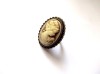 Inel Camee Reglabil Bronz 28mm/20mm - Bijuterie Vintage Elegantă
