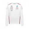 Mercedes AMG Petronas tricou de bărbați cu m&acirc;necă lungă official white F1 Team 2023 - L, Stichd