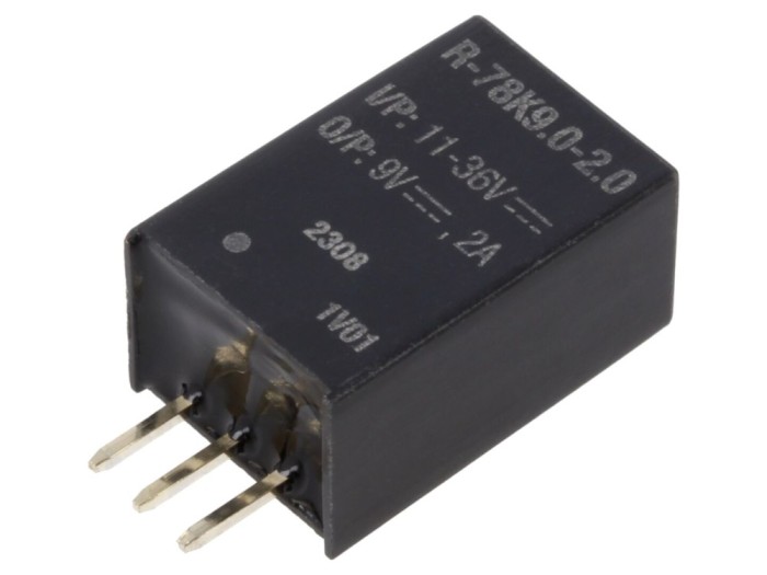 Convertor DC/DC 9V 2A SIP3 THT