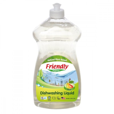 Detergent pentru vase si biberoane cu pere, 739ml, Friendly Organic foto