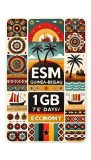 eSIM Guinea-Bissau 1GB 7Days Economy