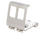 Clemă de fixare Keystone pentru şină DIN, 2 porturi