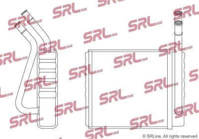 Radiator incalzire habitaclu Isuzu D-Max 12, D-Max, motor: 2.4, 2.5 D, 3.0 d, 3.0 TD, 3.5 V6, 178x174x26, SRLine, miez si rezervor din aluminiu foto