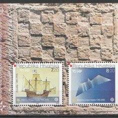 Croatia 2005 - 50th aniv. timbre Europa, CEPT, colita neuzata