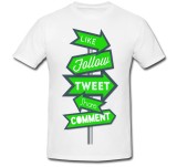 Cumpara ieftin Tricou &quot; Social media buttons 2 &quot;