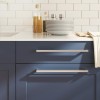 VidaXL M&acirc;nere de dulap, 5 buc., argintiu, 320 mm, oțel inoxidabil 155386