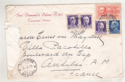 bnk fil - Plic circulat Italia-Franta 1938 foto