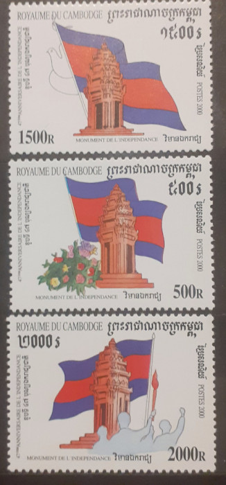 Cambodgia 2000 steaguri, drapel serie 3v.,mnh