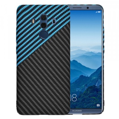 Husa pentru Huawei Mate 10 Pro, Techsuit, Carbonite FiberShell, Neagra Bleu foto