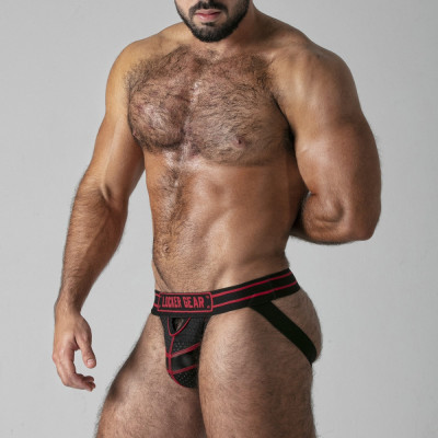 Bikini Suspensor Watch It Hard Jockstrap, Rosu, Marimea 36-S foto