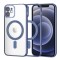 Husa premium iPhone 12 Techsuit Luxury Crystal MagSafe, albastru