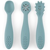 Petite&amp;Mars Take&amp;Match 6m+ linguriță pentru copii Frosted Sky 3 buc