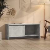 VidaXL Comodă TV, gri beton, 90x35x40 cm, PAL