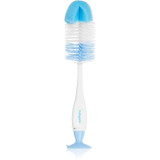 BabyOno Take Care Brush for Bottles and Teats perie de curățare 2 in 1 Blue 1 buc