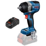 Bosch GDS 18V-750 C + GAL 1880 CV - Masina de insurubat cu impact fara acumulatori Li-Ion 18 V - Ah patrat 1/2 inch 750 Nm M12-M22 + Incarcator acumul