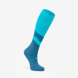 Jambiere de fotbal Viralto KIDS ROAR Snake Turcoaz-Verde Copii, Kipsta