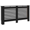 Masca pentru calorifer, negru, 152 x 19 x 81,5 cm, MDF