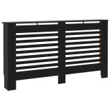 Masca pentru calorifer, negru, 152 x 19 x 81,5 cm, MDF